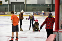 Ice Dancers skate with Kids